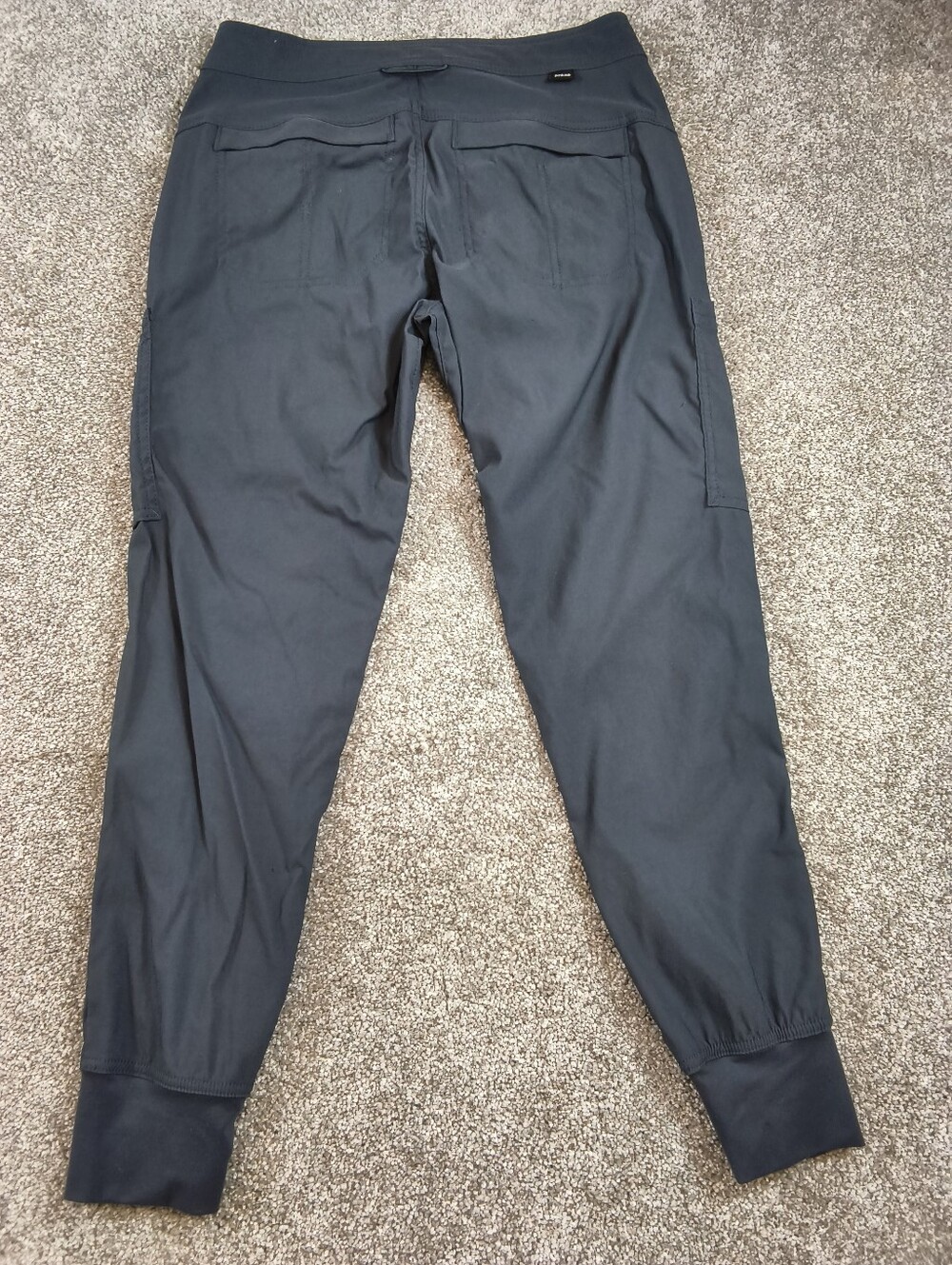 PrAna Women's Size 2 Reg Standard Fit Black Cargo Jogger Pants Outdoor Hiking - Picture 2 of 5